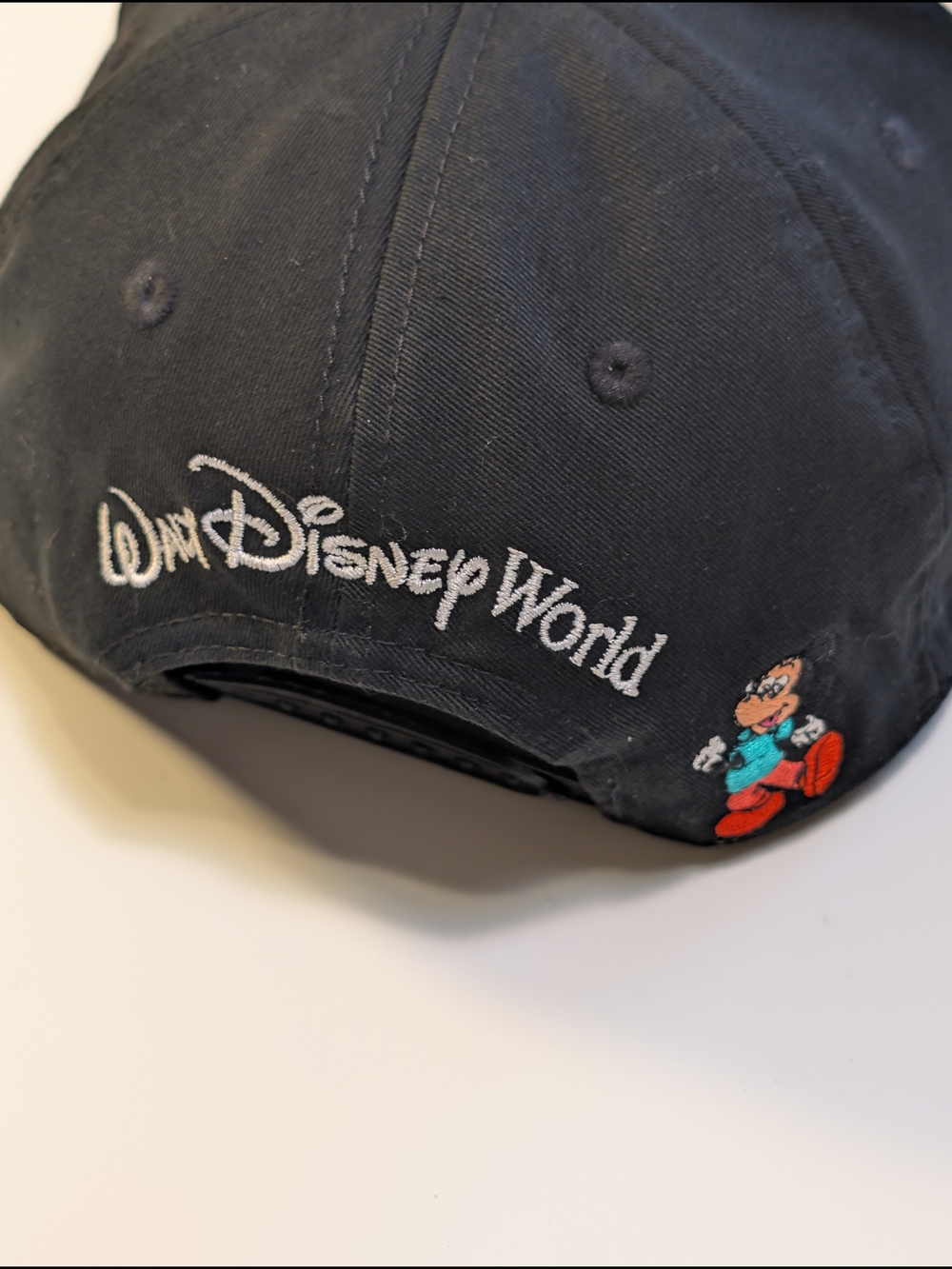 Disney Parks Mickey Mouse Peace Sign Snapback Hat Walt Disney World Black OSFA - Picture 2 of 7